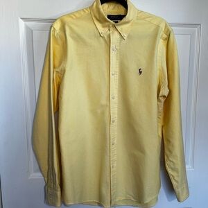 Polo Ralph Lauren Classic Fit Cotton Button-Up - Medium - Butter Yellow